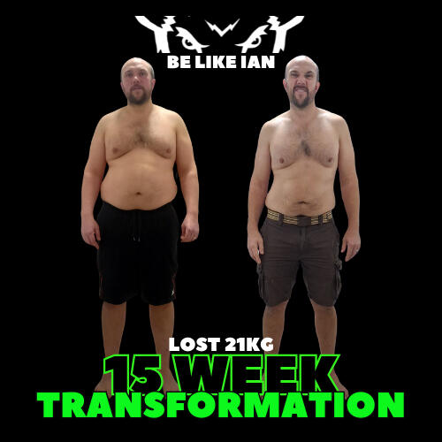 TeamBison client Ian 21kg transformation